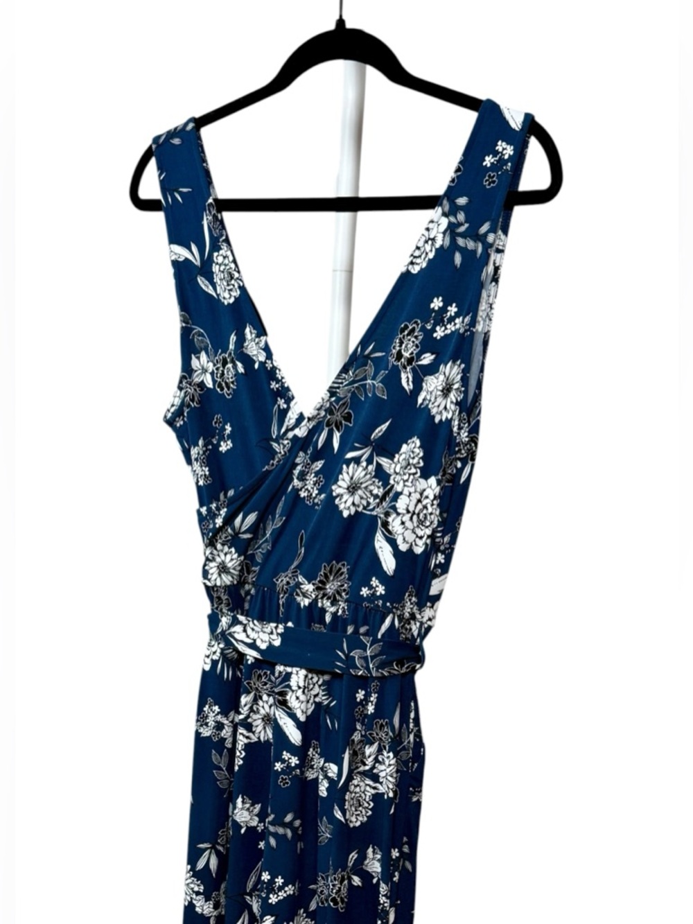 Navy Floral Jumpsuit pant Tomper